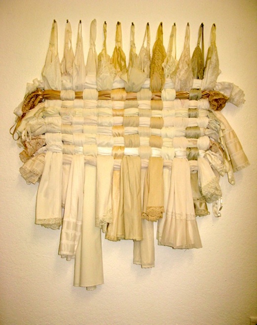 Lingering art project - weaving sculpture - The Slip Grid image